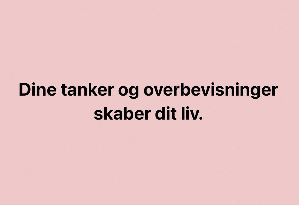 Tænker du over tankens kraft?