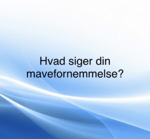 Hvad siger din mavefornemmelse?